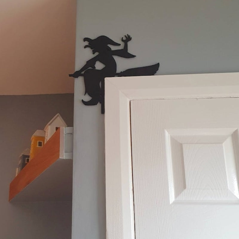 Laser-cut acrylic door corner decoration