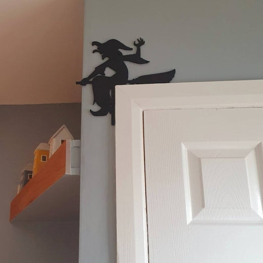 Laser-cut acrylic door corner decoration